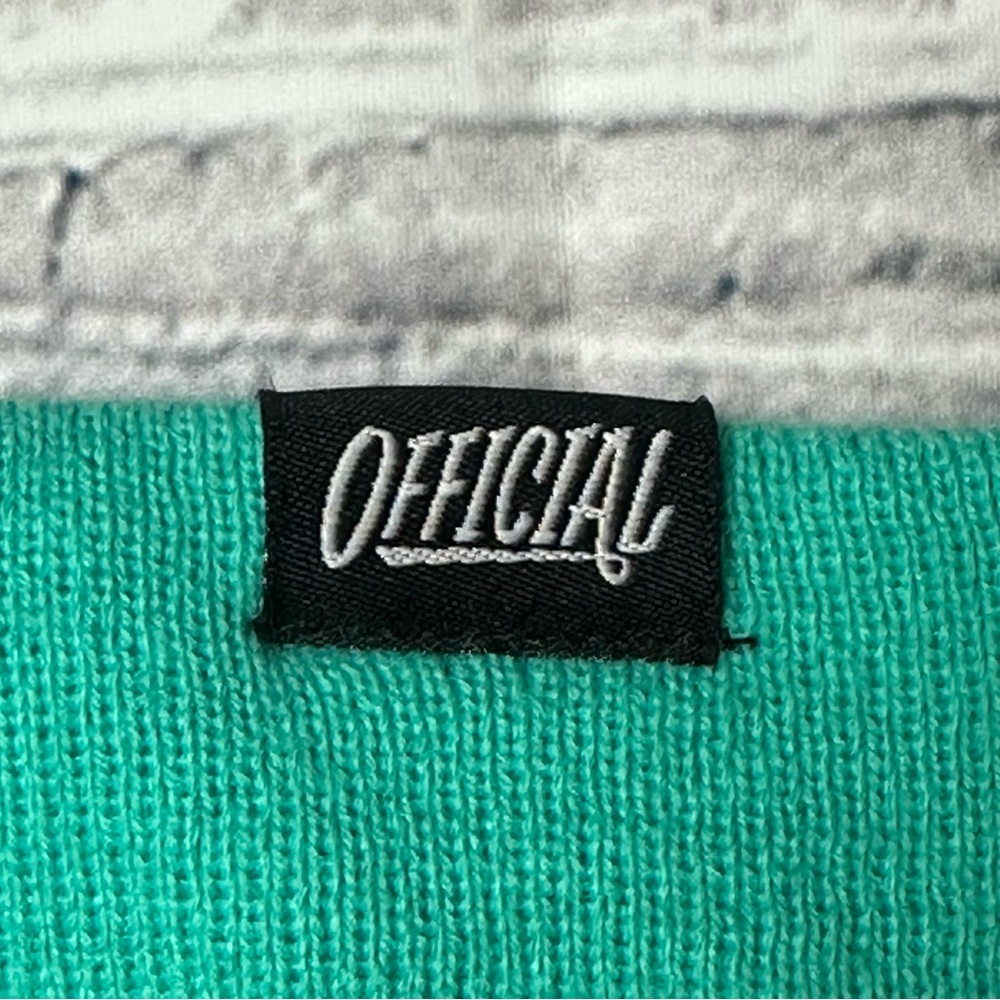 EUC Official Black and Teal Beanie with Pom Pom - Picture 7 of 10